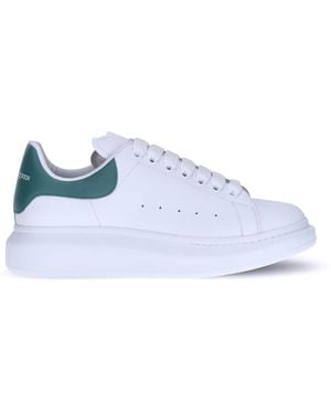 McQueen Leather Trainers - White