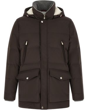 Brunello Cucinelli Polyamide Parka Clothing - Black