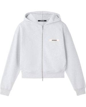 Jacquemus Le Hoodie Gros Grain - White