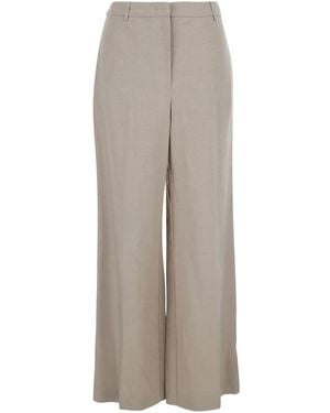 ..,merci Trousers With Side Pockets And Elastic Waistband For Trousers - Grey