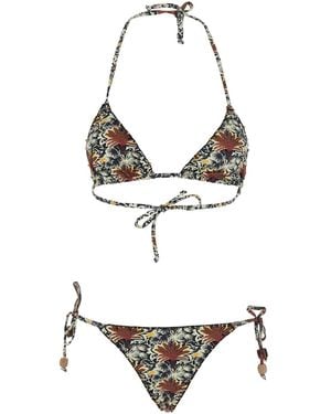 Anjuna Reversible Bikini With Crochet Trim - White