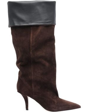 Paris Texas Reverse Ines Pump Booties - Grey