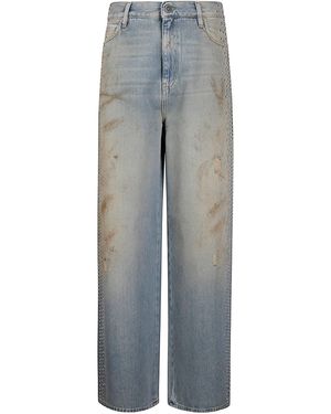 Golden Goose Journey Ws Melody Boyfriend Pant Cotton Denim - Grey