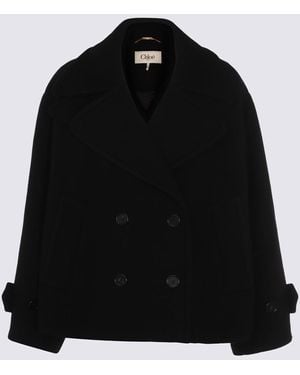 Chloé Wool Coat - Black