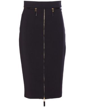 Elisabetta Franchi Midi Skirt - Blue