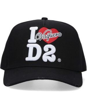 DSquared² Logo Baseball Cap - Black