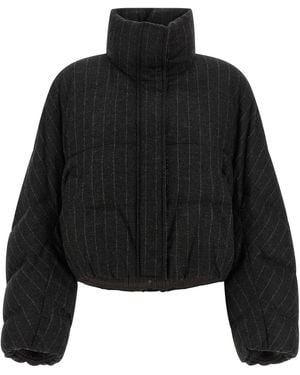 Brunello Cucinelli Virgin Wool Full-Length Jacket Clothing - Black