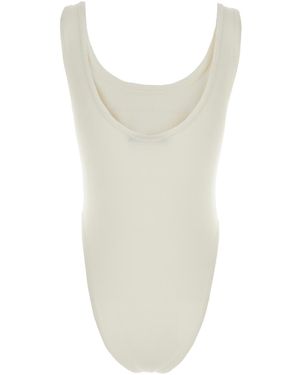 Phoebe Philo Bodysuit With Round Neck - White