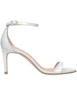 Stuart Weitzman Nudistcurve Ankle Strap Sandal - White