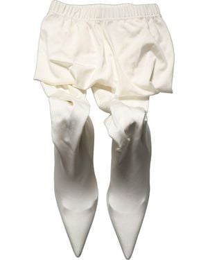 Dolce & Gabbana High Heels Court Shoes Jersey Tights Shoes Fabric - Natural