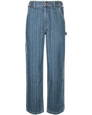 Paul Smith Vertical Striped Jeans - Blue
