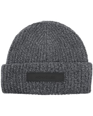 Moncler Logo Hat - Grey