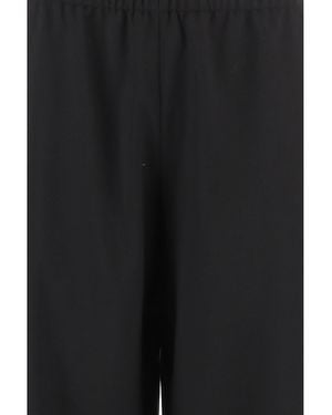 KHAITE Trousers Wide-Leg Virgin Wool - Black