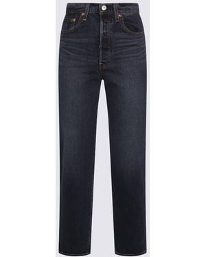 Levi's Dark Ribcage Denim Jeans - Blue