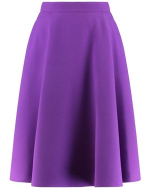 Dolce & Gabbana Crepe Skirt - Purple