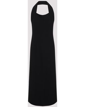 Carven Dr201 Long Dress Viscose - Black