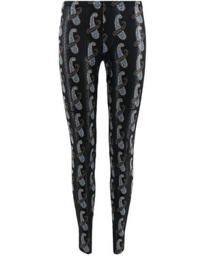 Etro Collant With Iconic Print - Black