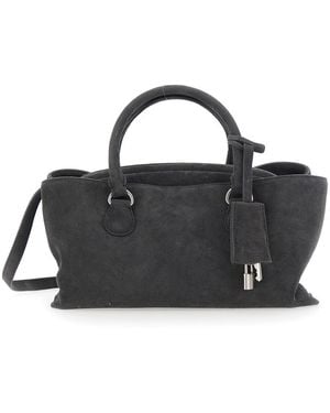 OSOI Shoulder Bag Shell Brot Mini Leather Cow - Black