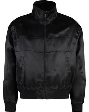 Saint Laurent Teddy Full-Zip Jacket Bomber - Black