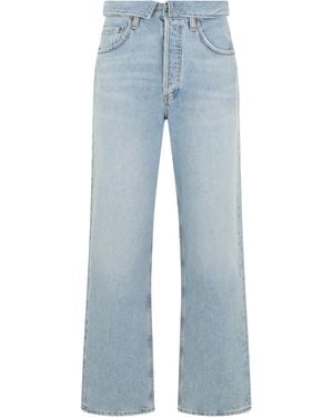 Agolde Straight-Leg Jeans Cotton - Blue