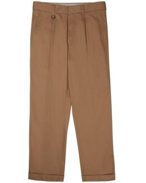 Paolo Pecora Paolo Pecora Cotton-Blend Trousers - Natural