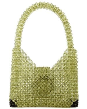 Germanier Beaded Hobo Bag - Green