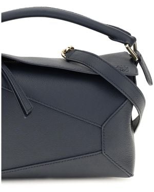 Loewe Handbag Puzzle Small Calf Leather Shoulder Bags - Blue