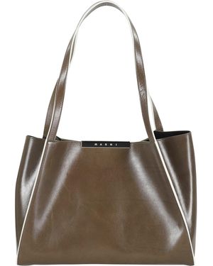 Marni Tote Ew Small - Brown