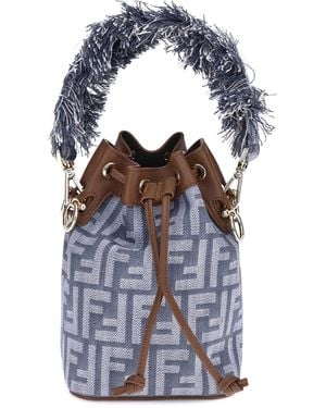 Fendi Mon Tresor Bucket Bag - Blue