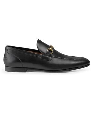 Gucci Jordaan Leather Loafers - Black