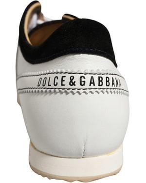 Dolce & Gabbana Leather Suede Low Top Sneakers Shoes - Gray