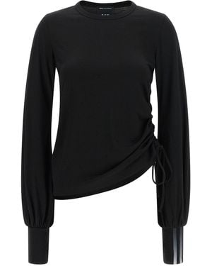 Y-3 Merino Wool Draped T-Shirt - Black