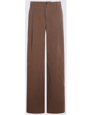 Chloé Cotton Trousers - Brown