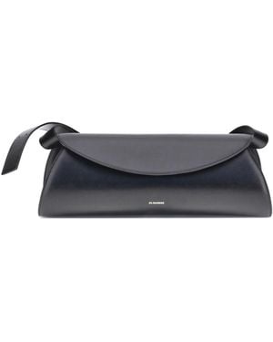 Jil Sander Large Cannolo Shoulder Bag Calf Leather Bos Taurus - White