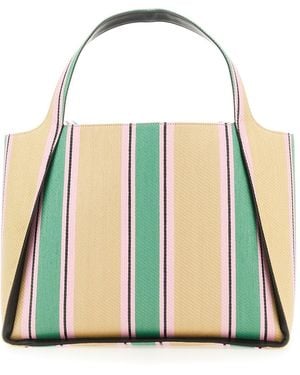 Stella McCartney Tote Bag With Logo Polyester Shoulder - White
