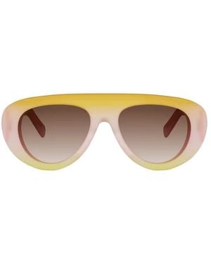 Celine Celine Eyewear Cl40340U Pilot-Frame Sunglasses - Multicolor