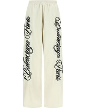 Balenciaga Cursive Reversible Trousers - White