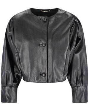 Chloé Lamb Leather Jacket - Black