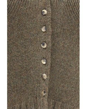 KHAITE Cardigan Axel V-Neck Cashmere - Green