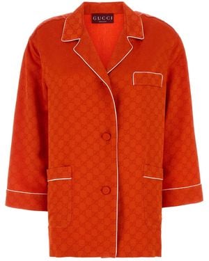 Gucci Satin Shirt - Orange