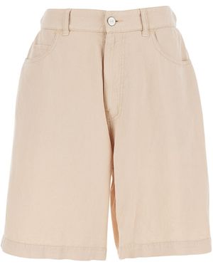 Jucca Tencel Bermuda Shorts And - Natural