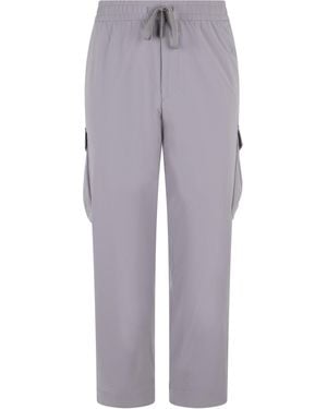 BOSS Track Pants With Elastic Waist Polyamide - Purple