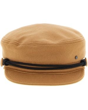 Maison Michel Flat Cap - Brown
