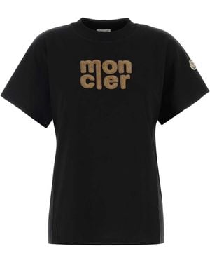 Moncler Cotton T-Shirt - Black