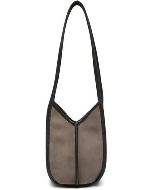 Hereu Tote Bag Suede Calf - Gray