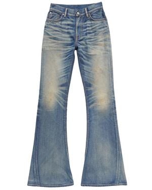 Acne Studios Skinny Bootcut Jeans Cotton - Blue