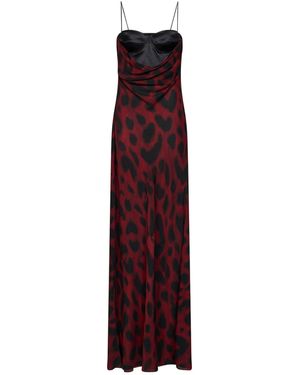 Alex Perry Corset Gown Silk Georgette - Purple