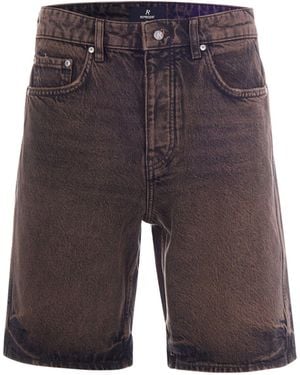 Represent Denim Bermuda Shorts - Gray