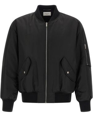 Saint Laurent Serge Bomber Jacket - Black