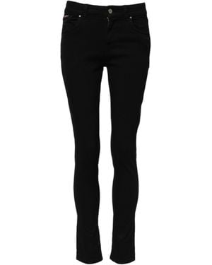 Dolce & Gabbana Cotton Skinny Mid Waist Denim Jeans Elastane Clothing - Black